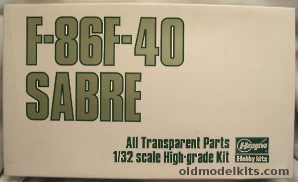 Hasegawa 1/32 F-86F-40 Sabre All Transparent Hi-Grade Issue, SK006 plastic model kit